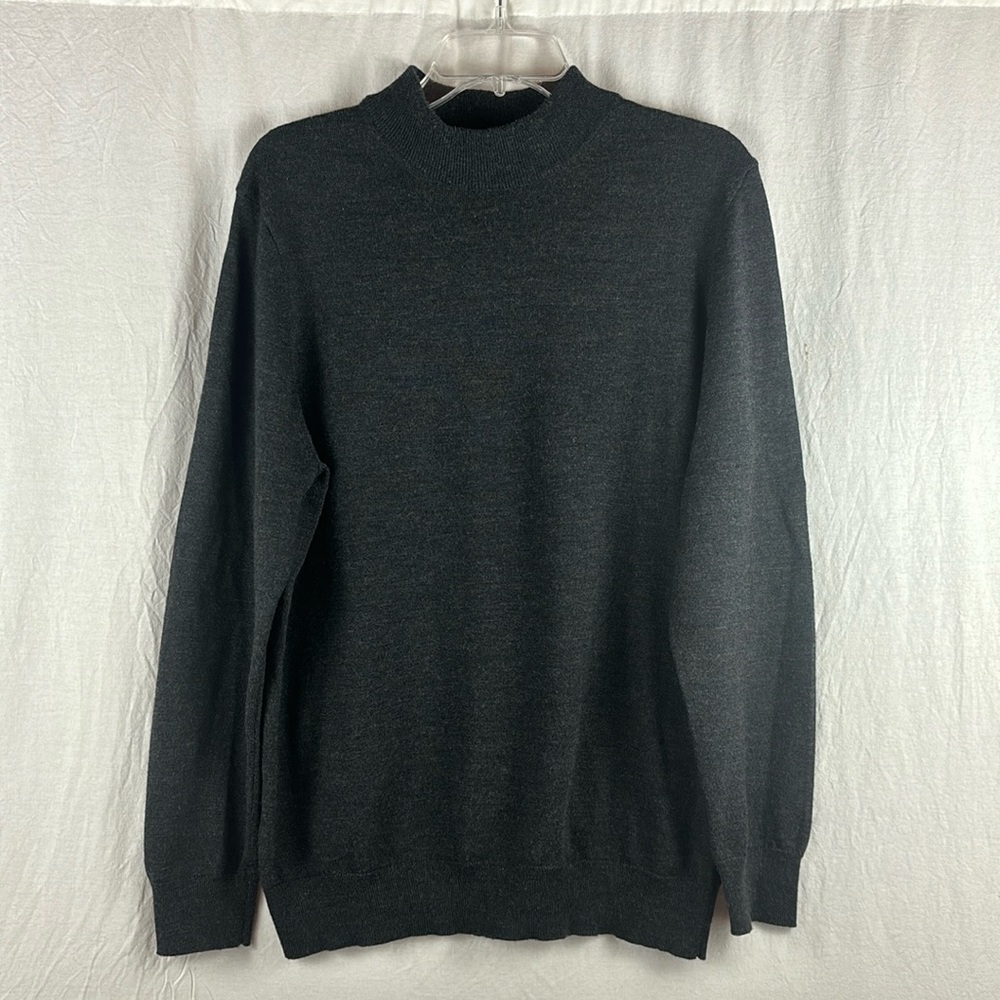 Men's Joseph Abboud Merino Wool Blend Gray Sweater